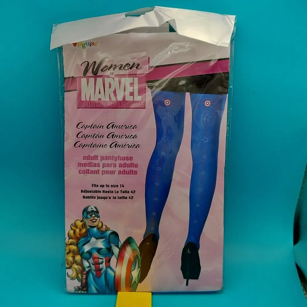 Disguise Women's Captain America Marvel Collection Adult Pantyhose Tights